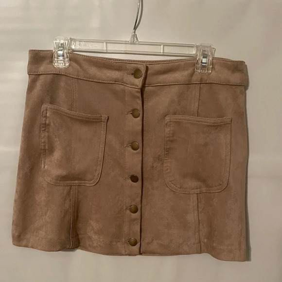 Altar’d State Suede Mini Skirt - Picture 1 of 3